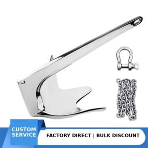 316 Stainless Steel Bruce Anchor Kit for fishing vessel deck hardware