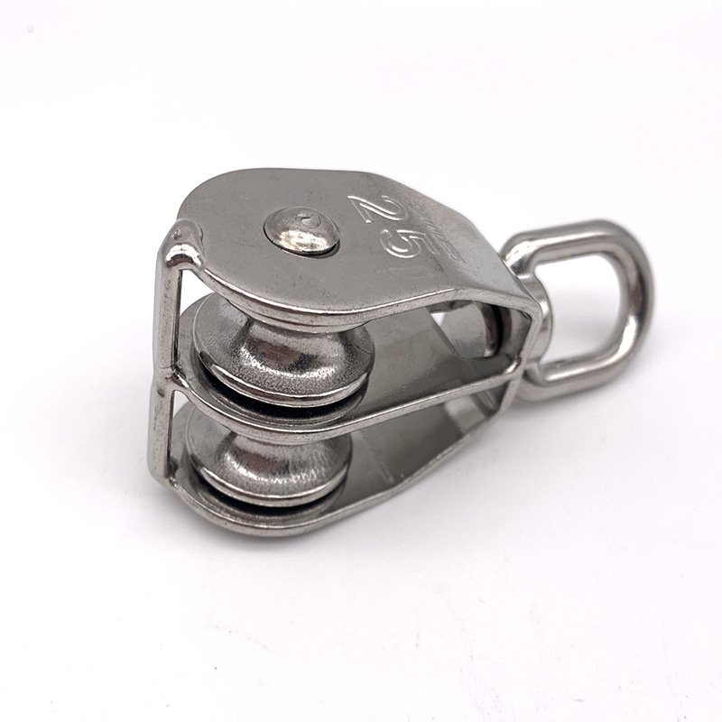 Stainless Steel Double Folding Nylon Pulley - product image 7