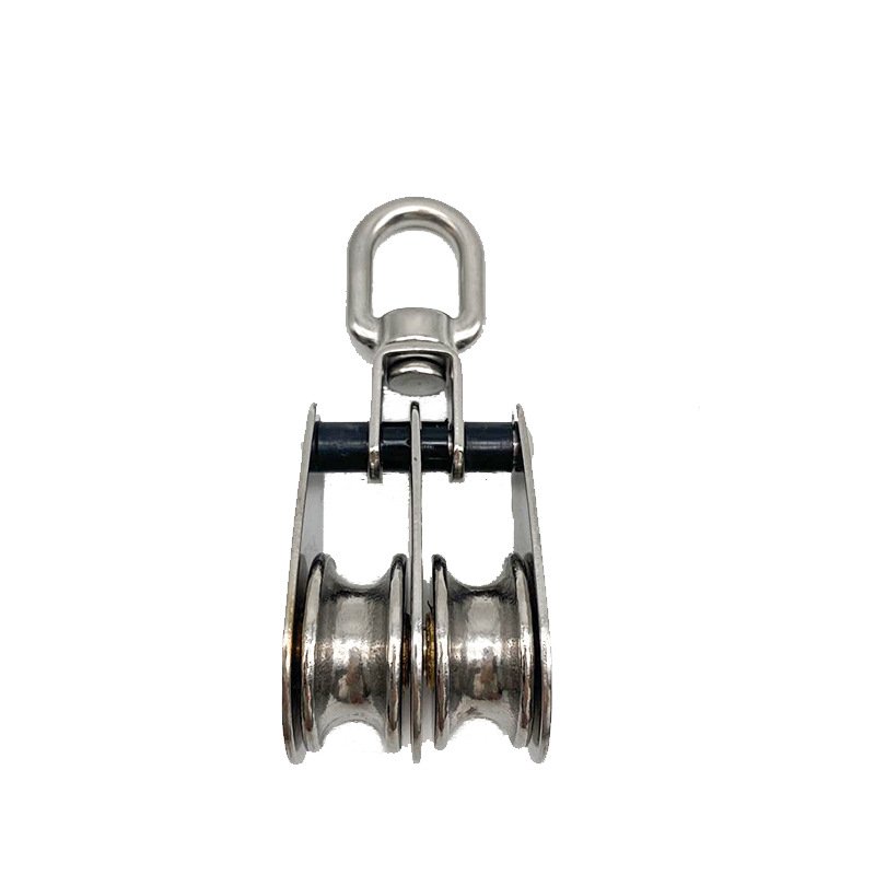 Stainless Steel Folding Double Nylon Pulley - product image 7