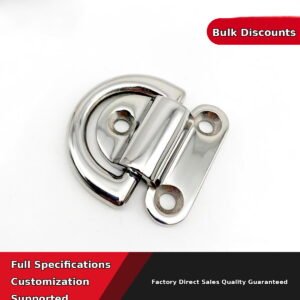 316 Stainless Steel D Ring Deck Tie Down for marine deck hardware