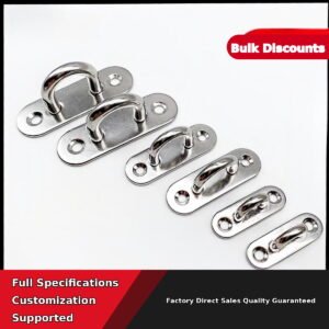 304 316 Stainless Steel Oval Pad Eye for marine deck hardware