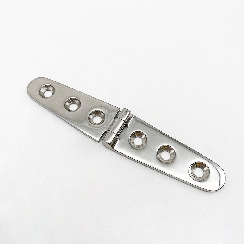 316 Stainless Steel Long Six-Hole Marine Hinge 152 x 30 mm for marine hatch and deck hardware