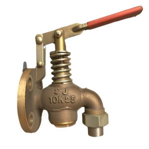 JIS F7398 Marine Bronze Self Closing Drain Valve for marine piping system