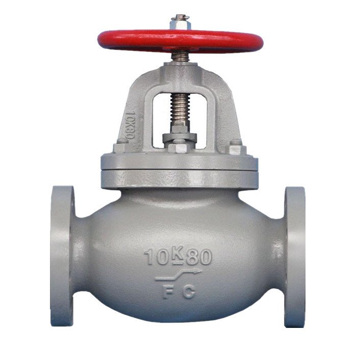 JIS F7375 Marine Cast Iron Globe Check Valve 10K for marine piping system