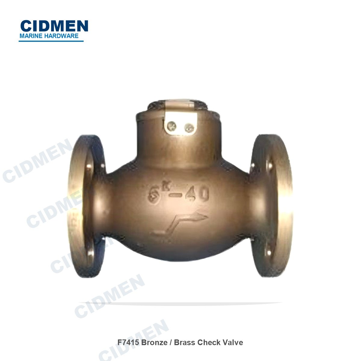 JIS F7415 Marine Bronze Swing Check Valve 5K for marine piping system