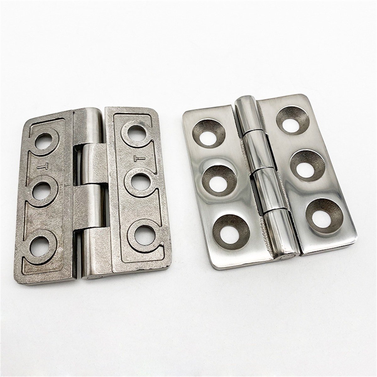 AISI 304 Six-Hole Heavy-Duty Industrial Hinge 65 x 80 mm - product view 4