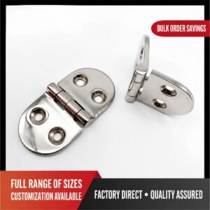 316 Stainless Steel Four-Hole Oval Hinge for Marine Doors and Hatches - main product view