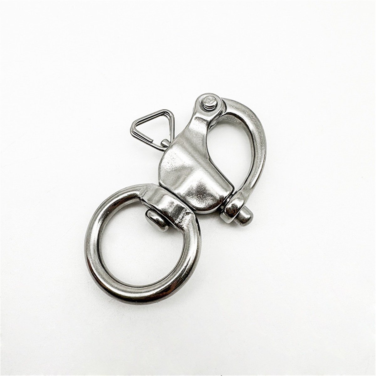 316 Stainless Steel Swivel Spring Snap Hook with Round Ring - product view 3