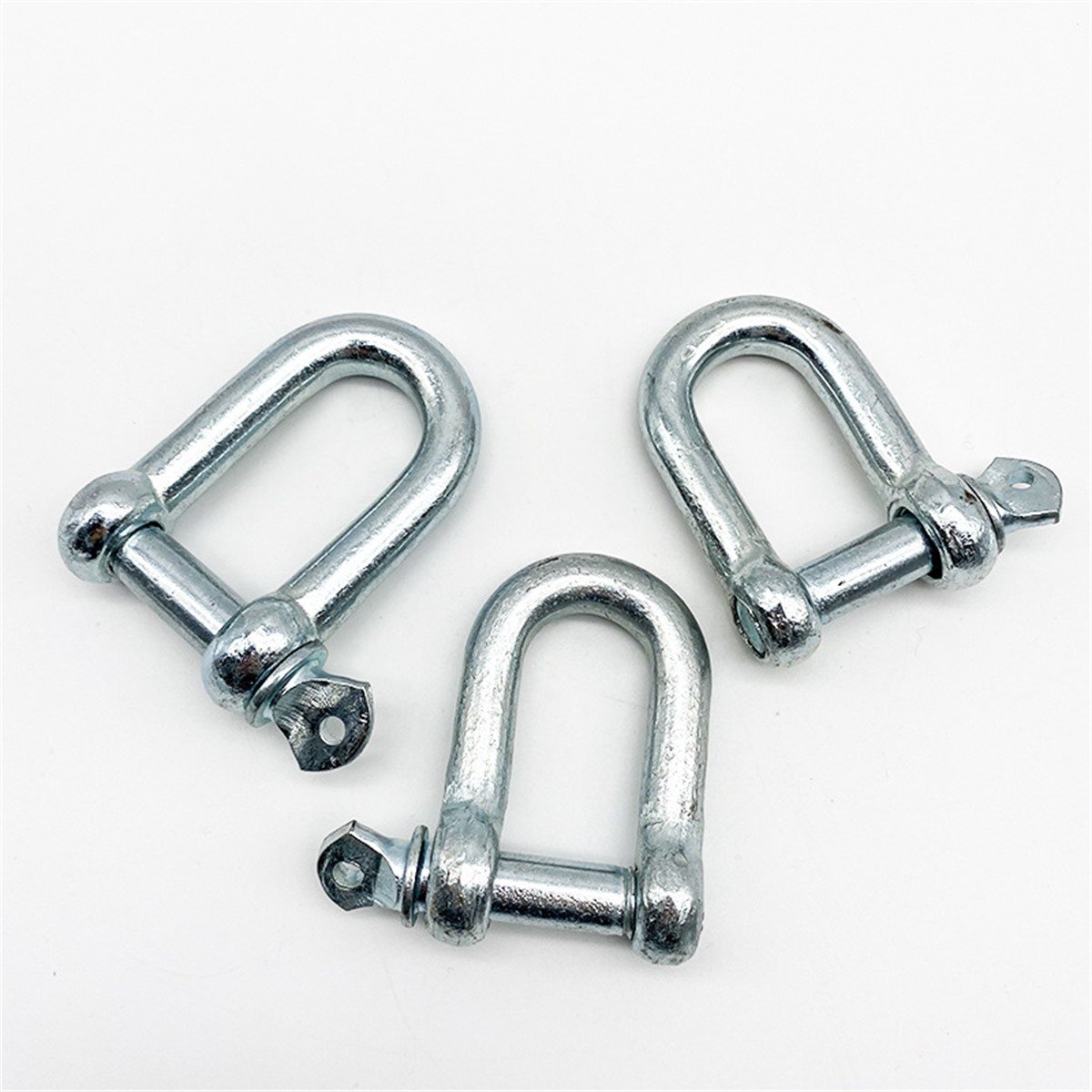 Electro-Galvanized Carbon Steel European D Shackle with Key Pin - product view 2