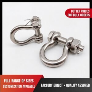 304/316 stainless steel U.S. type security bow shackle G2130 - main view