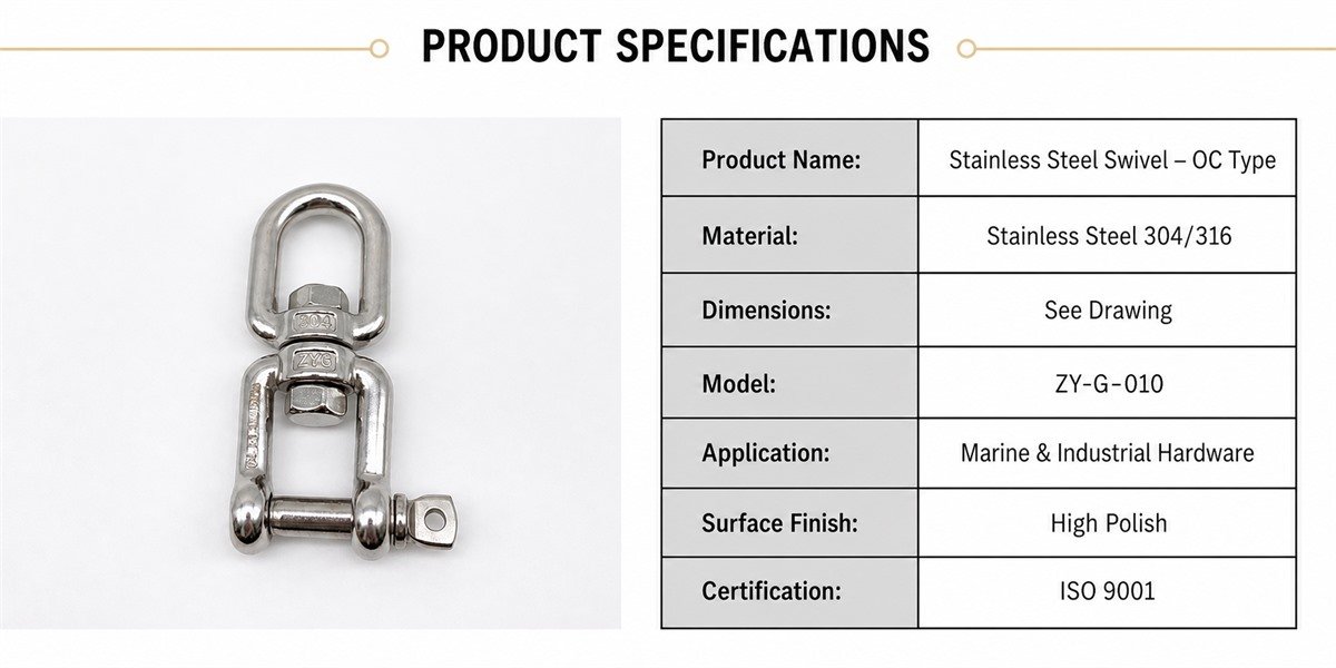 Eye and jaw swivel product specifications