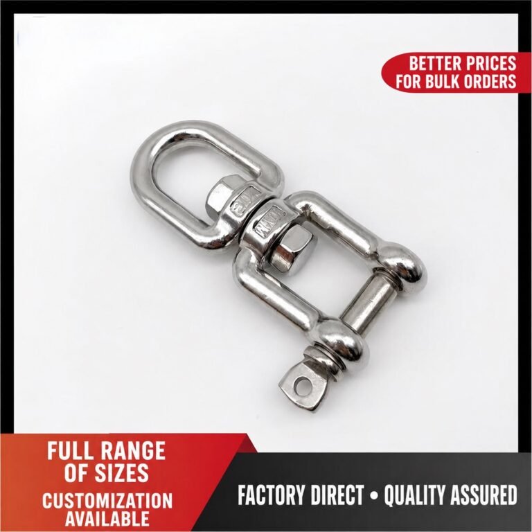 304/316 stainless steel eye and jaw swivel