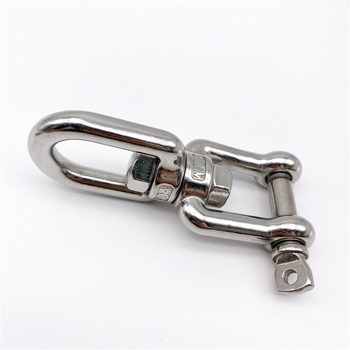 Stainless steel eye and jaw swivel - reverse view