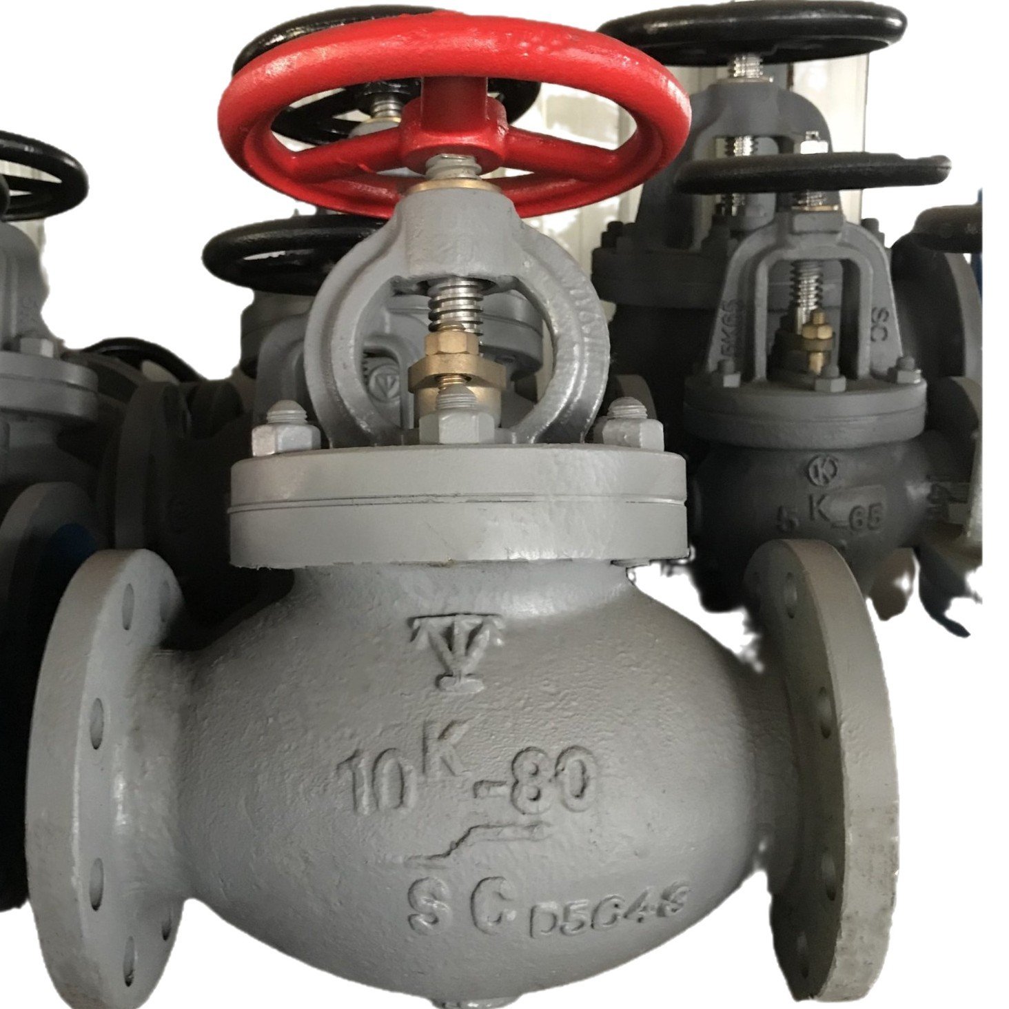 JIS F7471 Marine Cast Steel Globe Check Valve 10K for marine piping system