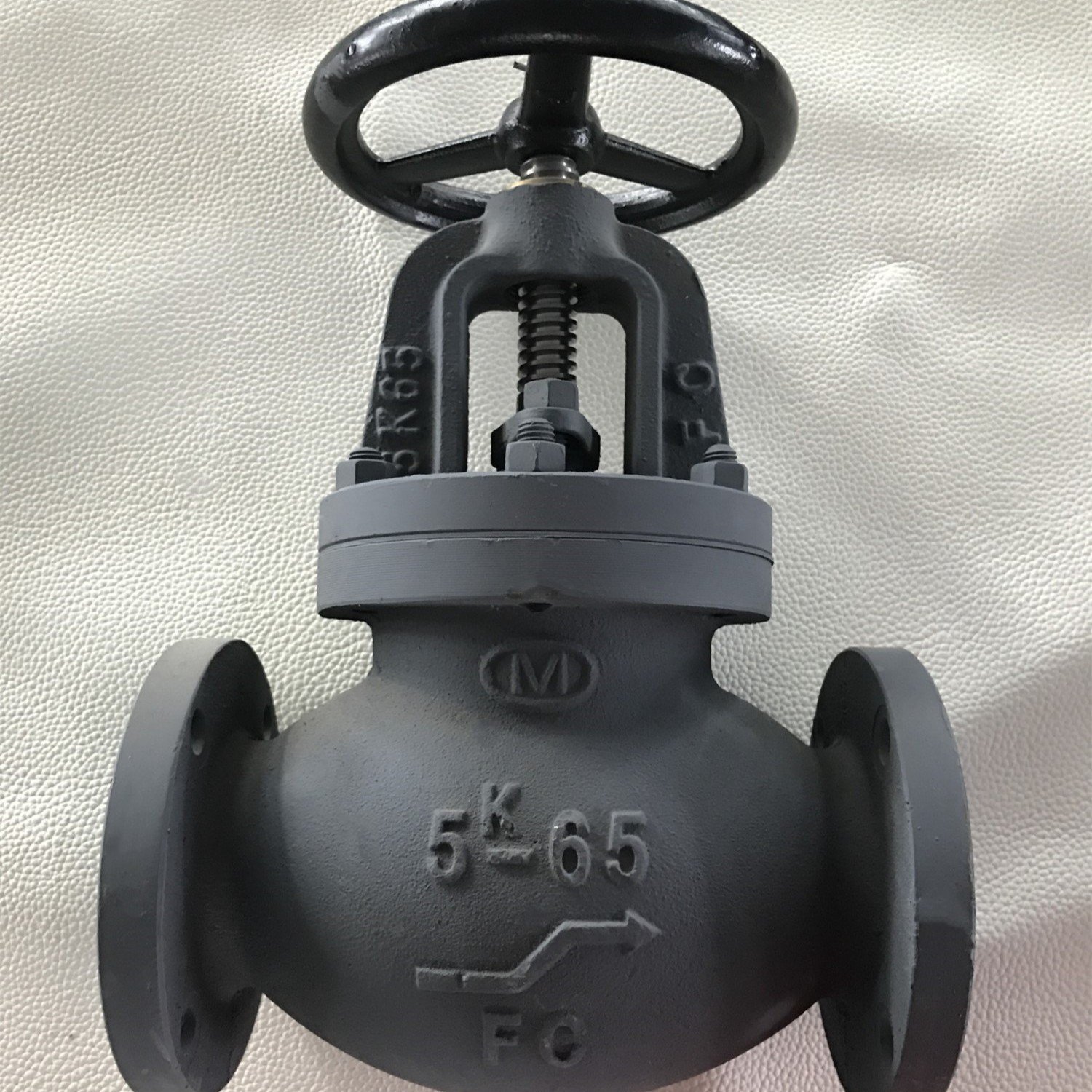 JIS F7375 Marine Cast Iron Globe Check Valve 10K for marine piping system