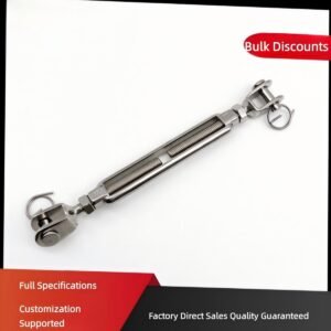 Stainless Steel Jaw and Jaw Open Body Turnbuckle