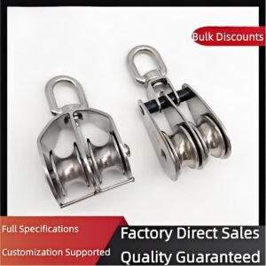 Stainless Steel Double Nylon Lifting Pulley