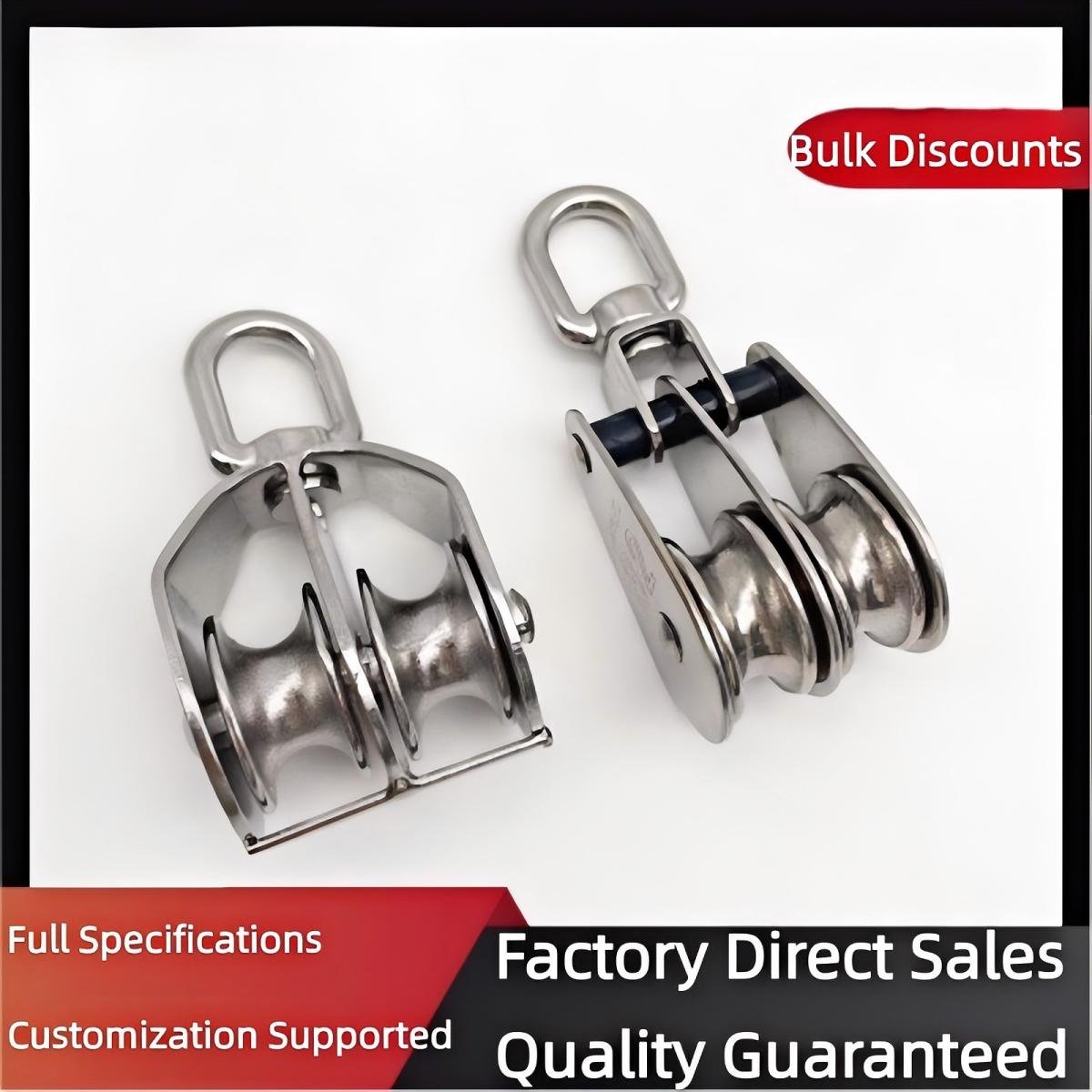 Stainless Steel Double Nylon Lifting Pulley