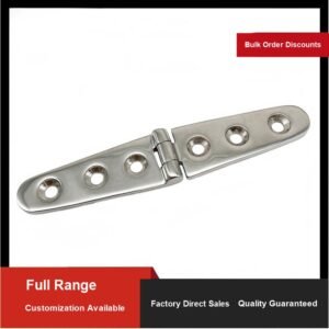 316 Stainless Steel Long Six-Hole Marine Hinge 152 x 30 mm for marine hatch and deck hardware
