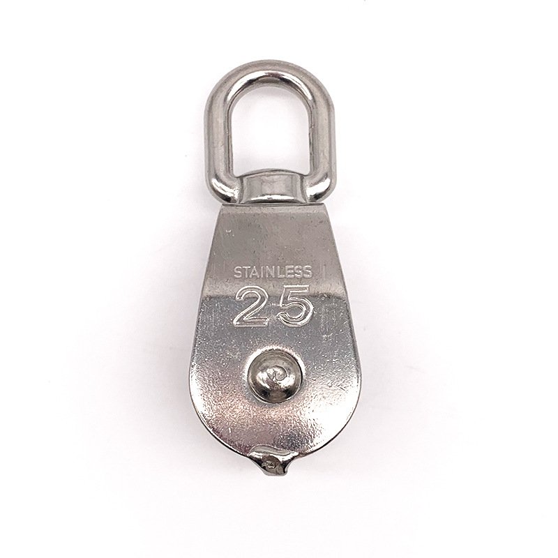 Stainless Steel Double Folding Nylon Pulley - product image 1