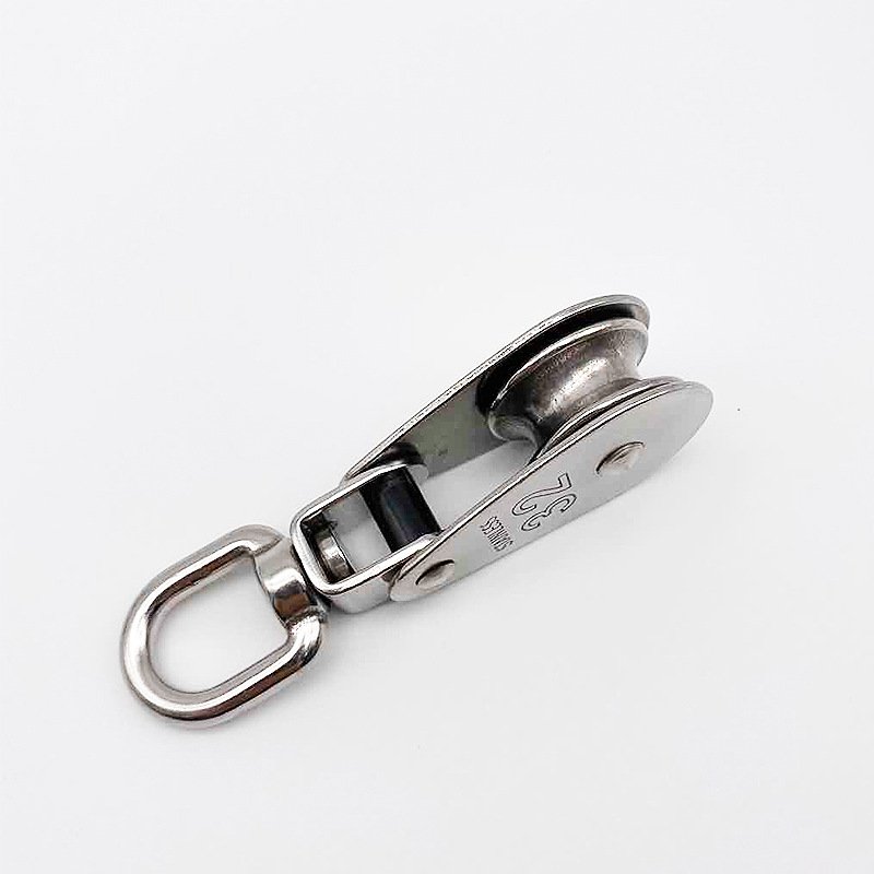 Stainless Steel Folding Single and Double Nylon Pulley - product image 5
