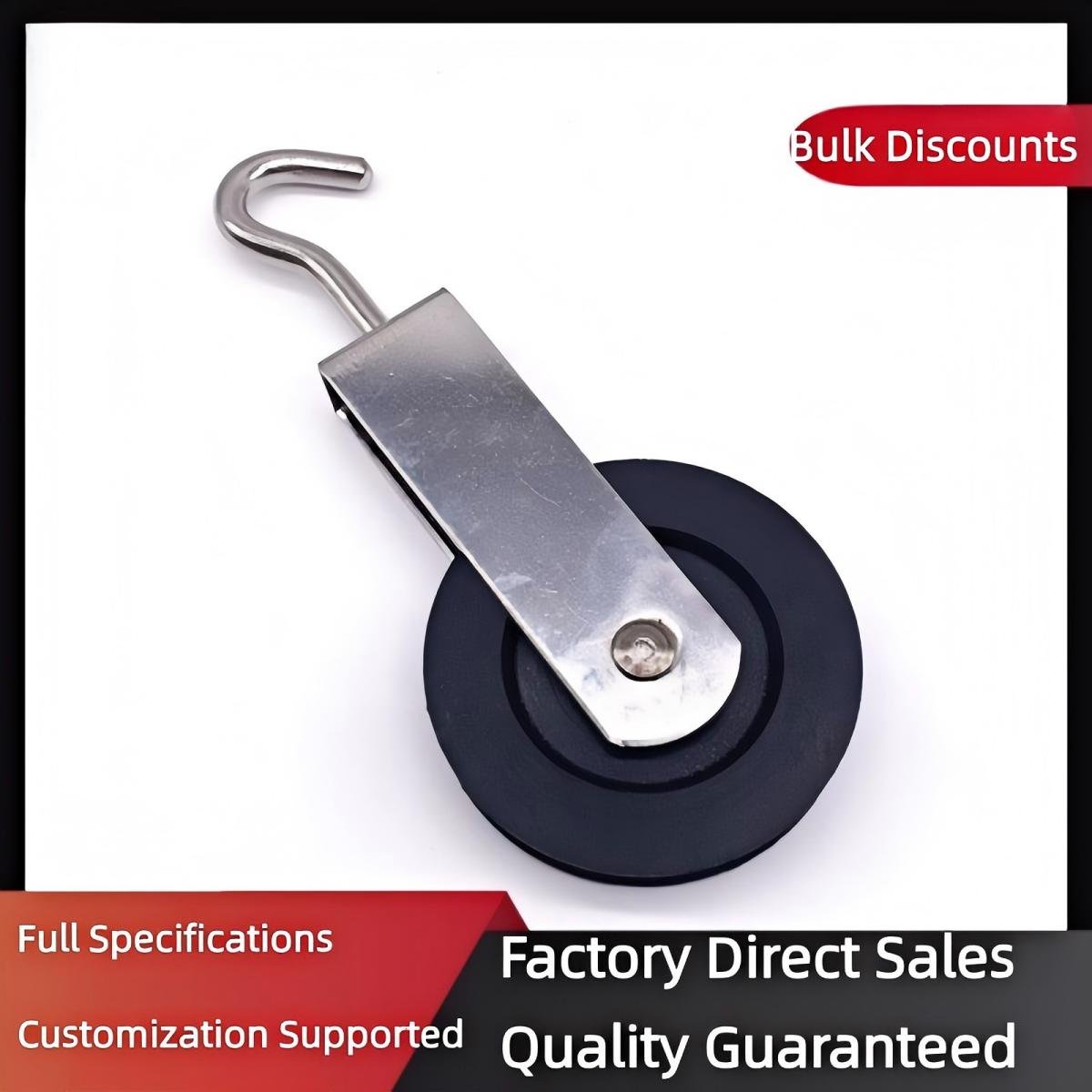 316 Stainless Steel Swivel Hook Nylon Pulley
