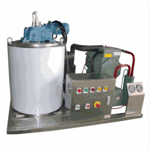 Marine seawater flake ice machine for fishing vessel supply