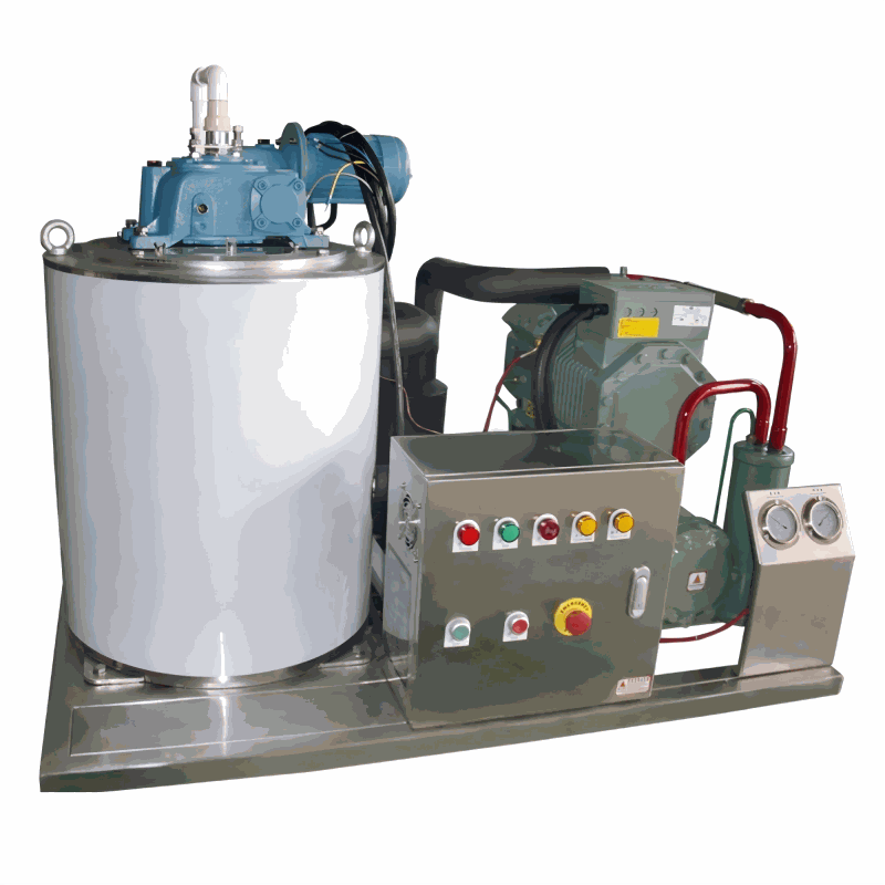 Marine seawater flake ice machine for fishing vessel supply
