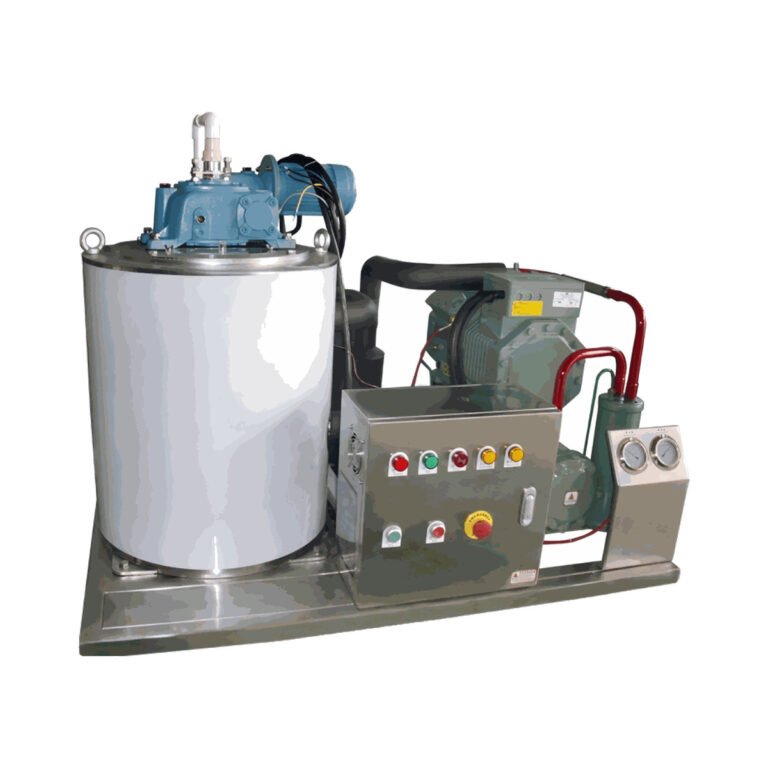 Marine seawater flake ice machine for fishing vessel supply